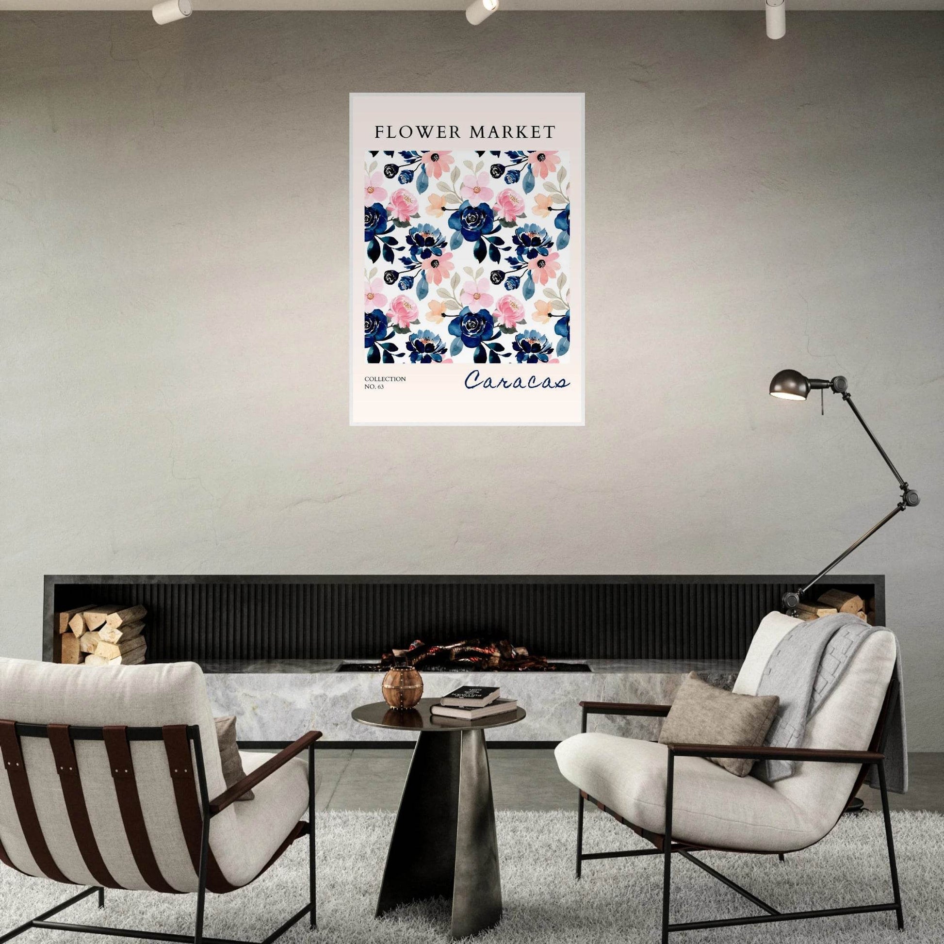 Flower Market Collection No. 63 Framed Poster – Vibrant Watercolor Botanicals | Ready-to-Hang Floral Art - Vibrantwalls