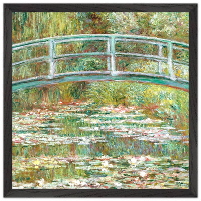 Bridge Over a Pond Art Print - Water Lilies Decorative Artwork for Your Space - Vibrantwalls