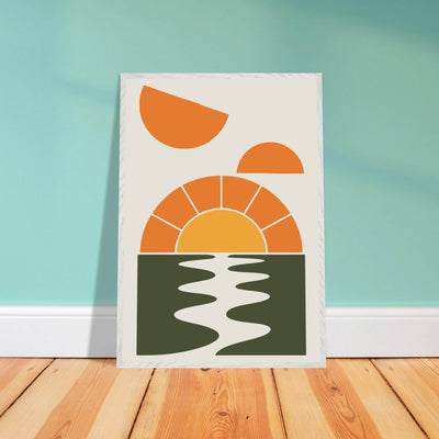 Abstract Sunset Oasis - Vibrantwalls