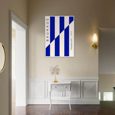Bauhaus Ausstellung 1923 Blue & Cream - Vibrantwalls