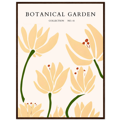 Botanical Garden Framed Art Print – Minimalist Floral Design & Nature-Inspired Posters | Ready-to-Hang - Vibrantwalls