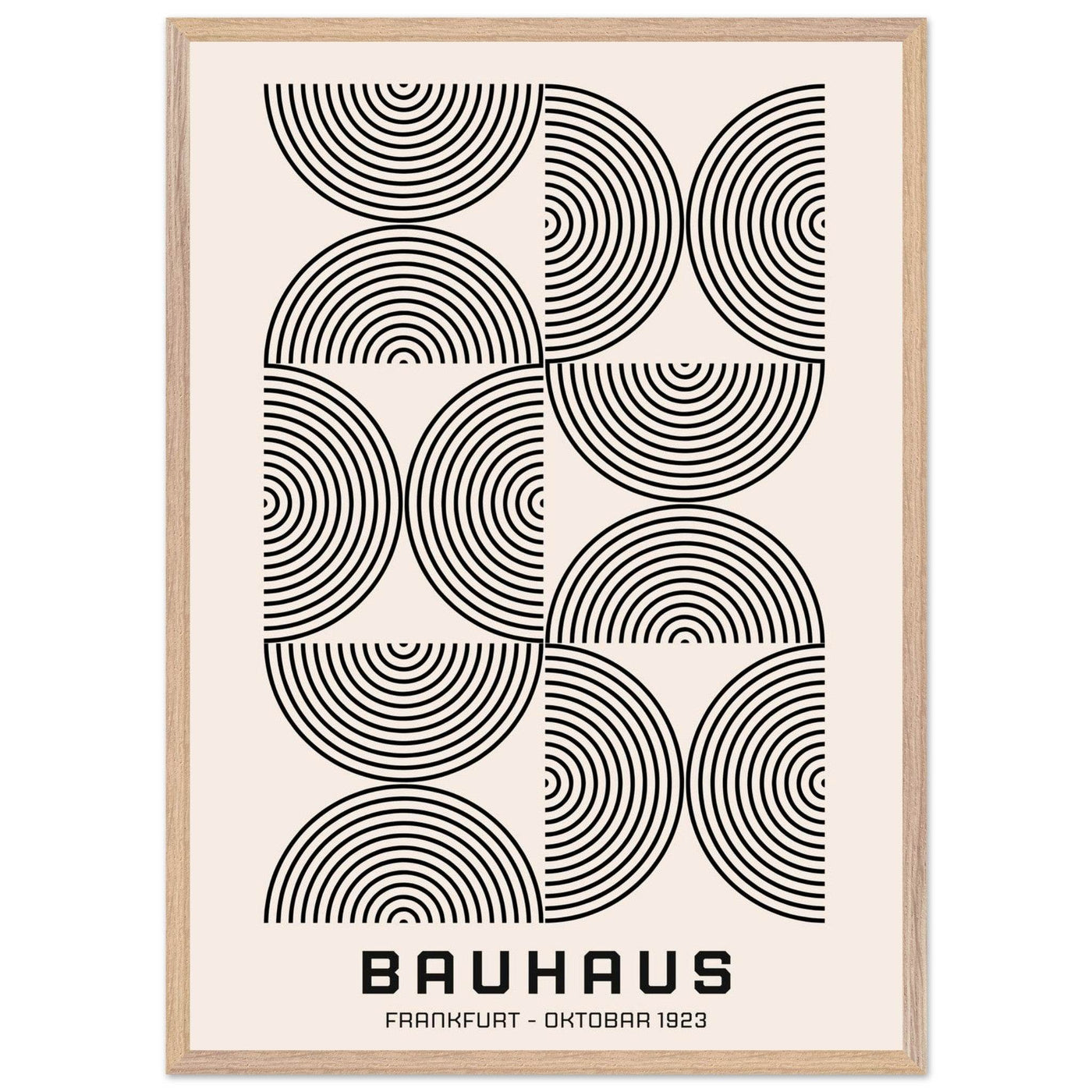Bauhaus Black & Beige - Vibrantwalls