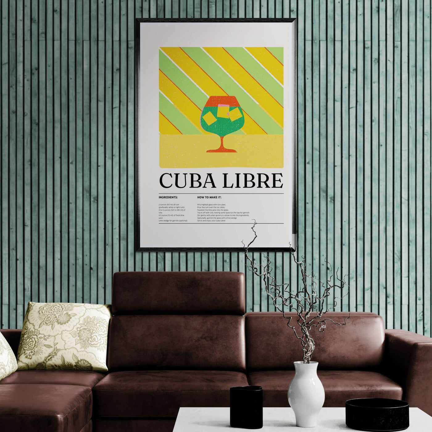Cuba Libre Cocktail Recipe - Vibrantwalls