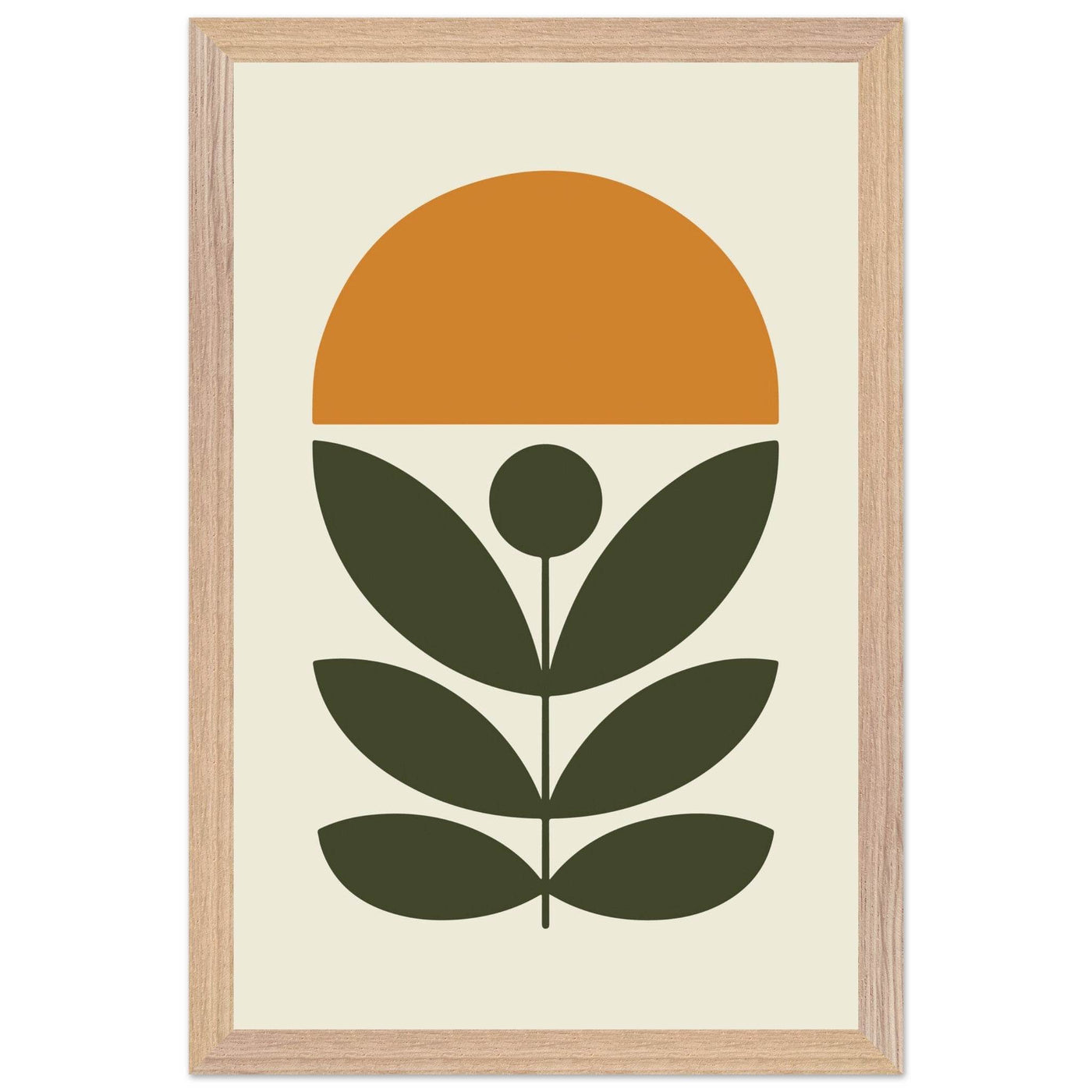 Abstract Botanical Green Plant Modern Art - Vibrantwalls