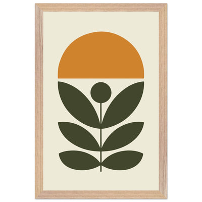 Abstract Botanical Green Plant Modern Art - Vibrantwalls