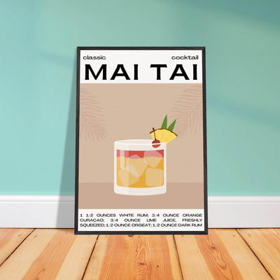 Mai Tai Cocktail - Vibrantwalls