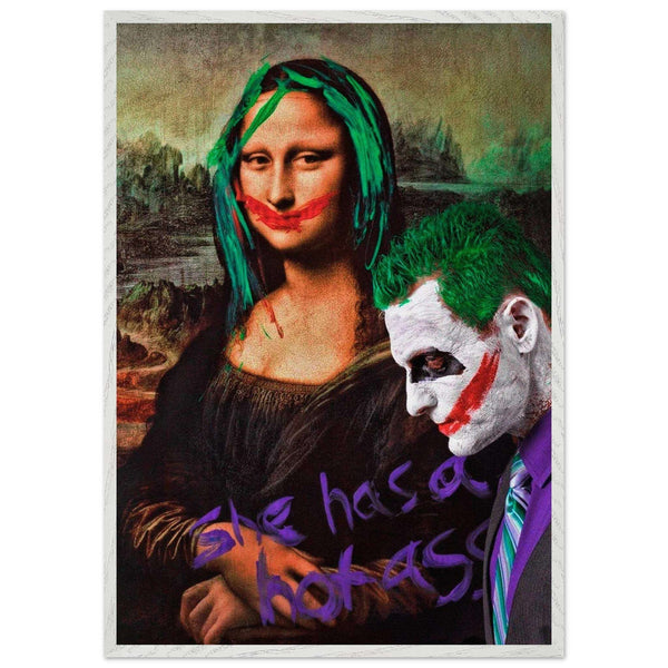Joker & Mona Lisa Pop Art Mounted Framed Poster – Edgy, Eco-Friendly, & Ready to Hang in Your Choice of Frame & Size - Vibrantwalls