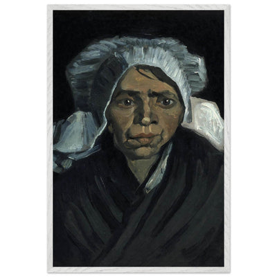 Peasant Woman Sculpture - Exquisite Head of a Peasant Woman Art Piece - Vibrantwalls