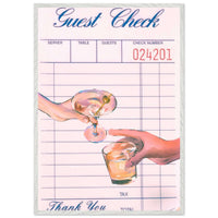 Guest Check Cheers Poster Wall Art - Vibrantwalls