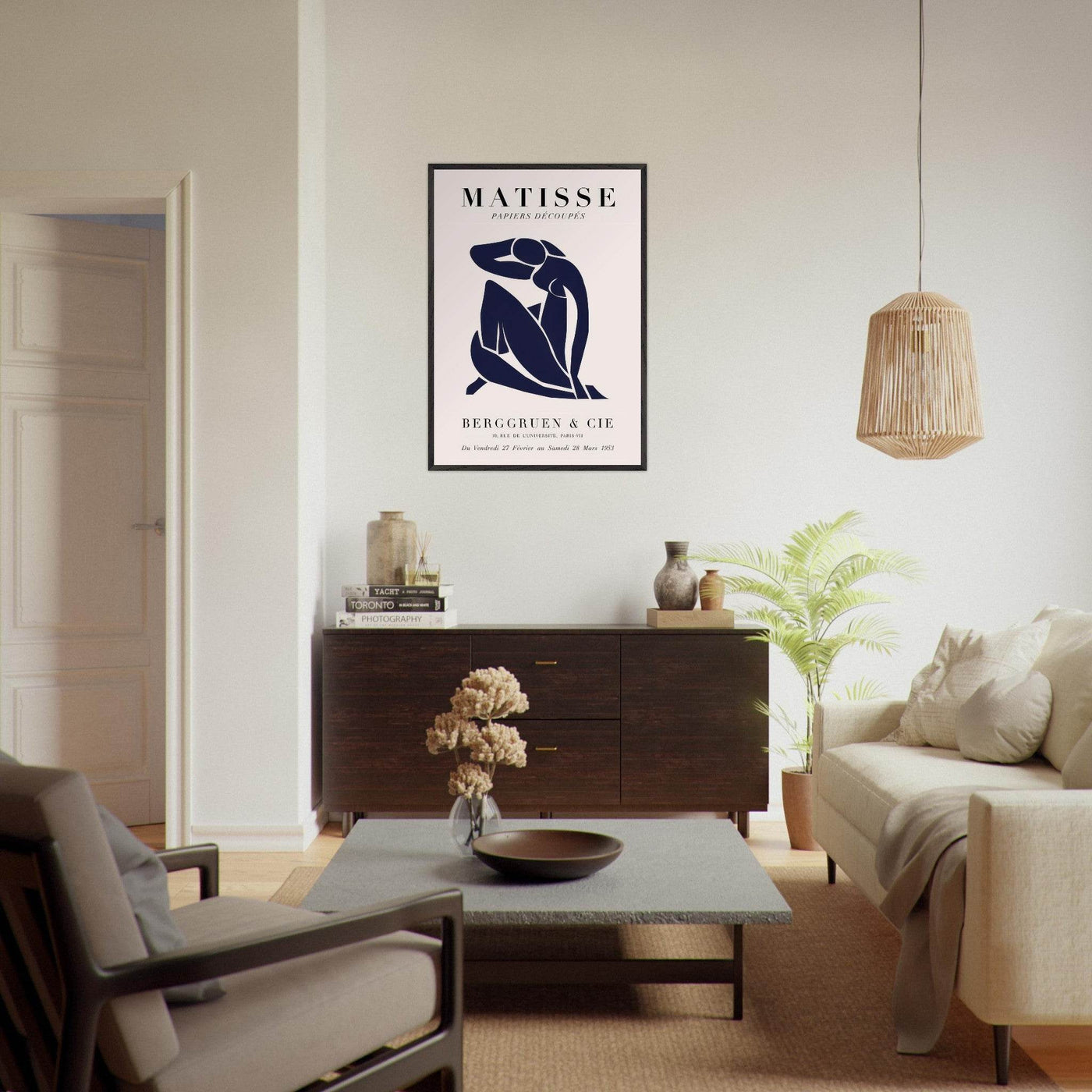 Papiers Découpés Blue Nude II Artwork - Elegant Piece for Your Space - Vibrantwalls