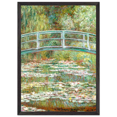 Bridge Over a Pond Art Print - Water Lilies Decorative Artwork for Your Space - Vibrantwalls