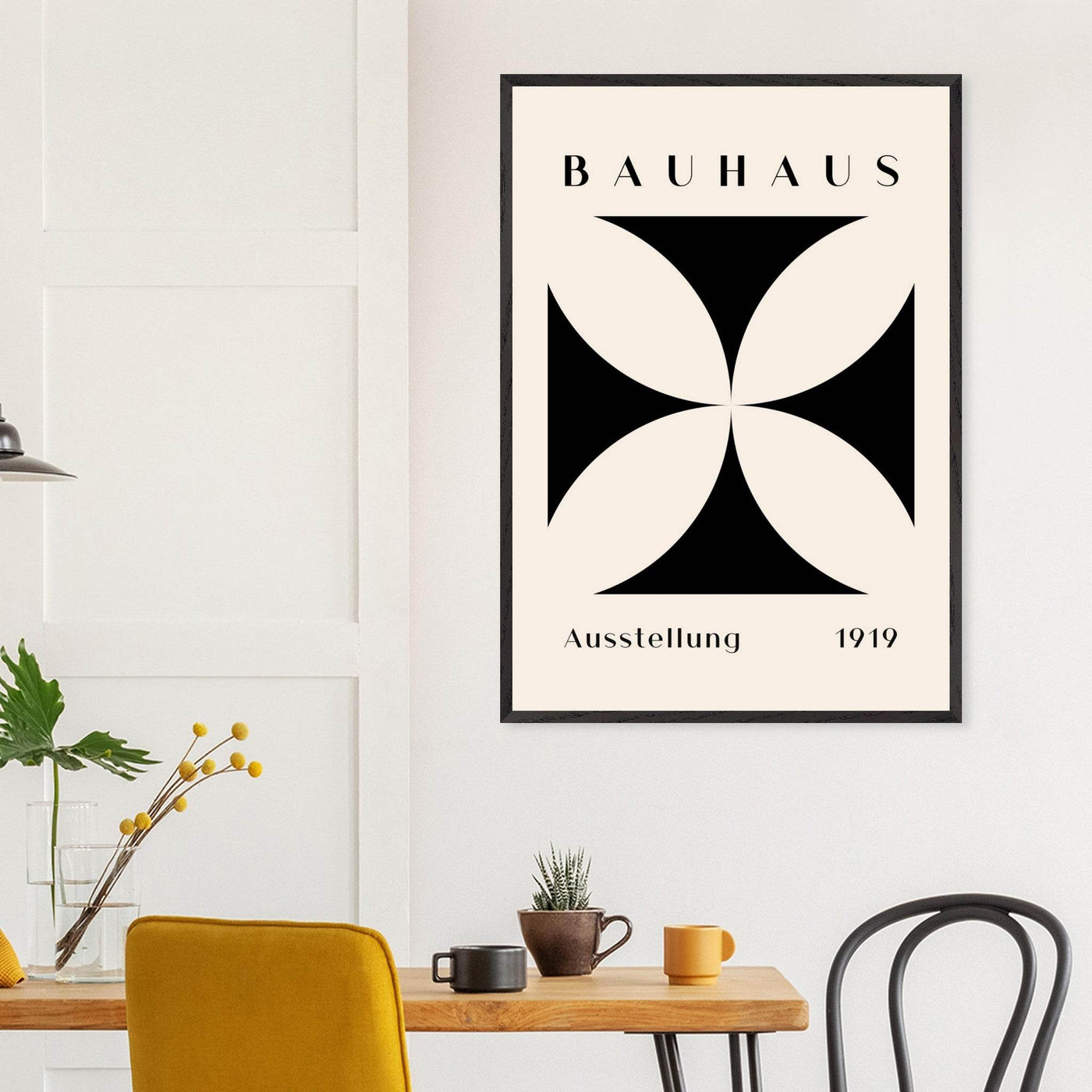 Bauhaus Black & Beige - Vibrantwalls