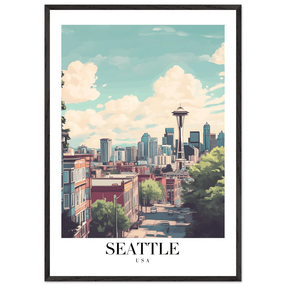 Seattle USA Wall Art - Vibrantwalls