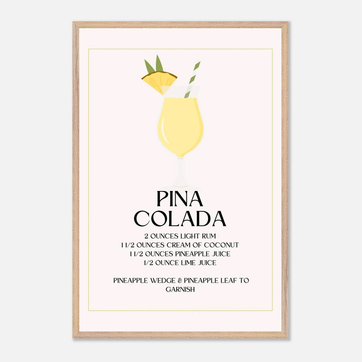 Pina Colada Cocktail Recipe - Vibrantwalls