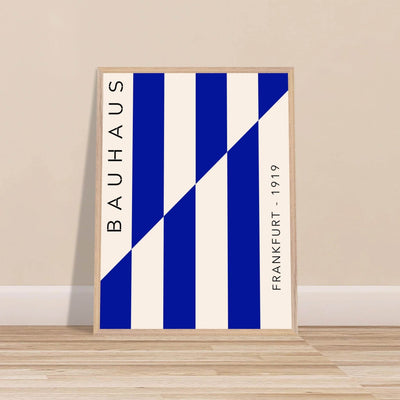 Bauhaus Ausstellung 1923 Blue & Cream - Vibrantwalls
