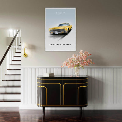 1967 Cadillac Eldorado - Iconic American Luxury Framed Poster | Premium Wall Art, Ready-to-Hang in Your Style - Vibrantwalls
