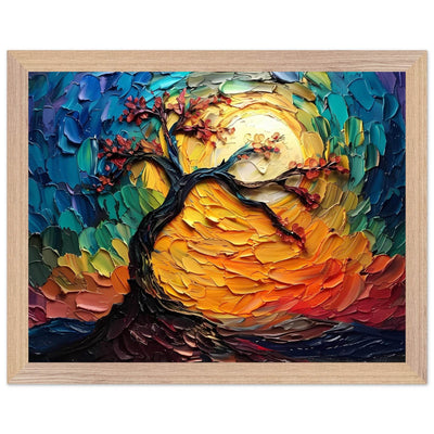 Impasto Tree of Life Poster - Vibrantwalls