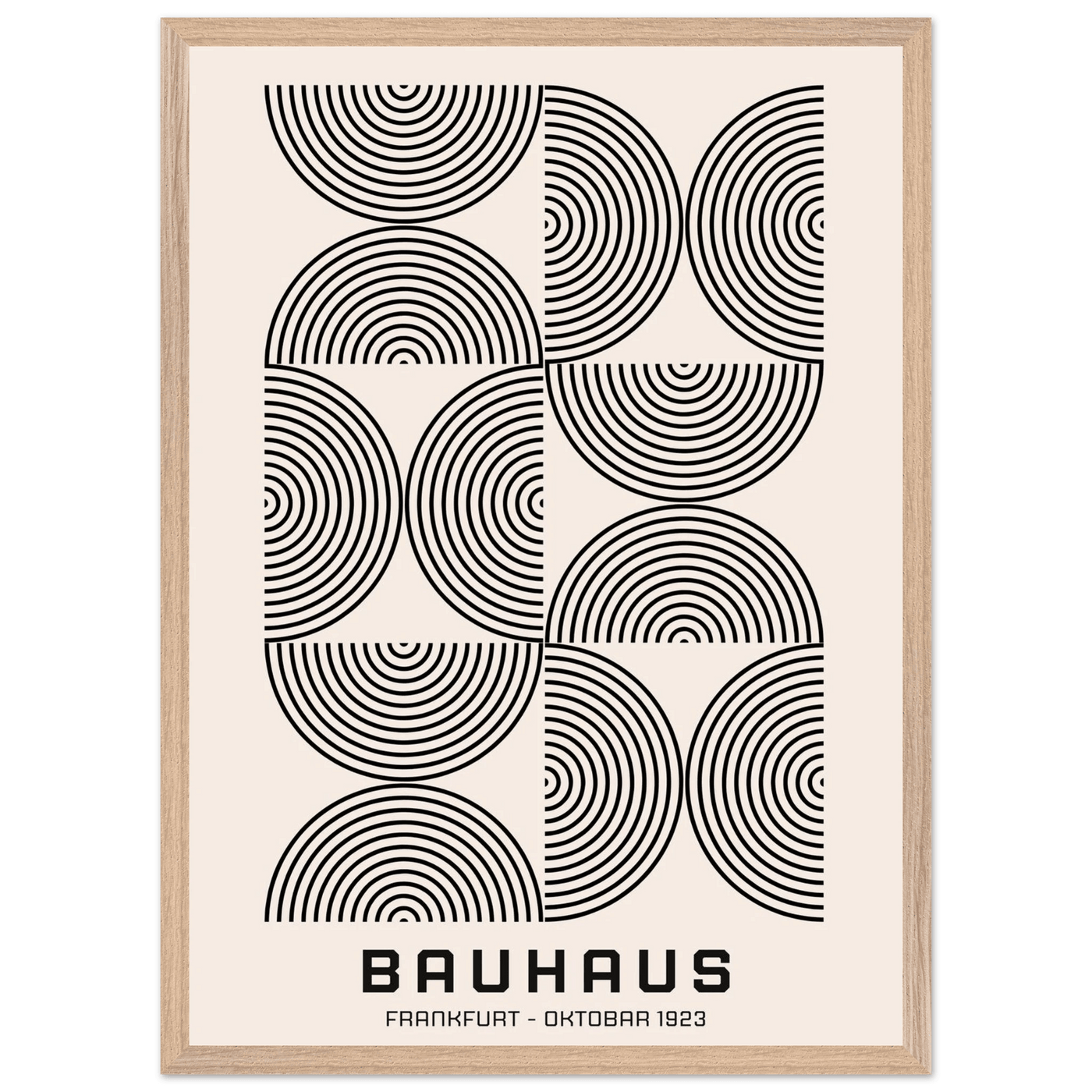 Bauhaus Black & Beige - Vibrantwalls