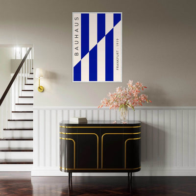 Bauhaus Ausstellung 1923 Blue & Cream - Vibrantwalls