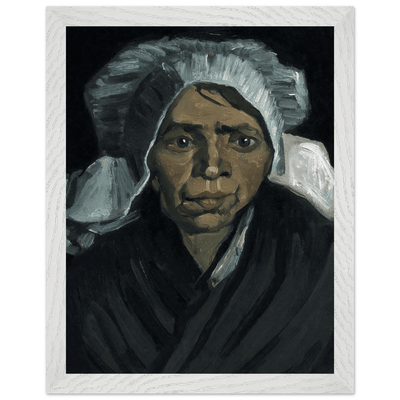 Peasant Woman Sculpture - Exquisite Head of a Peasant Woman Art Piece - Vibrantwalls