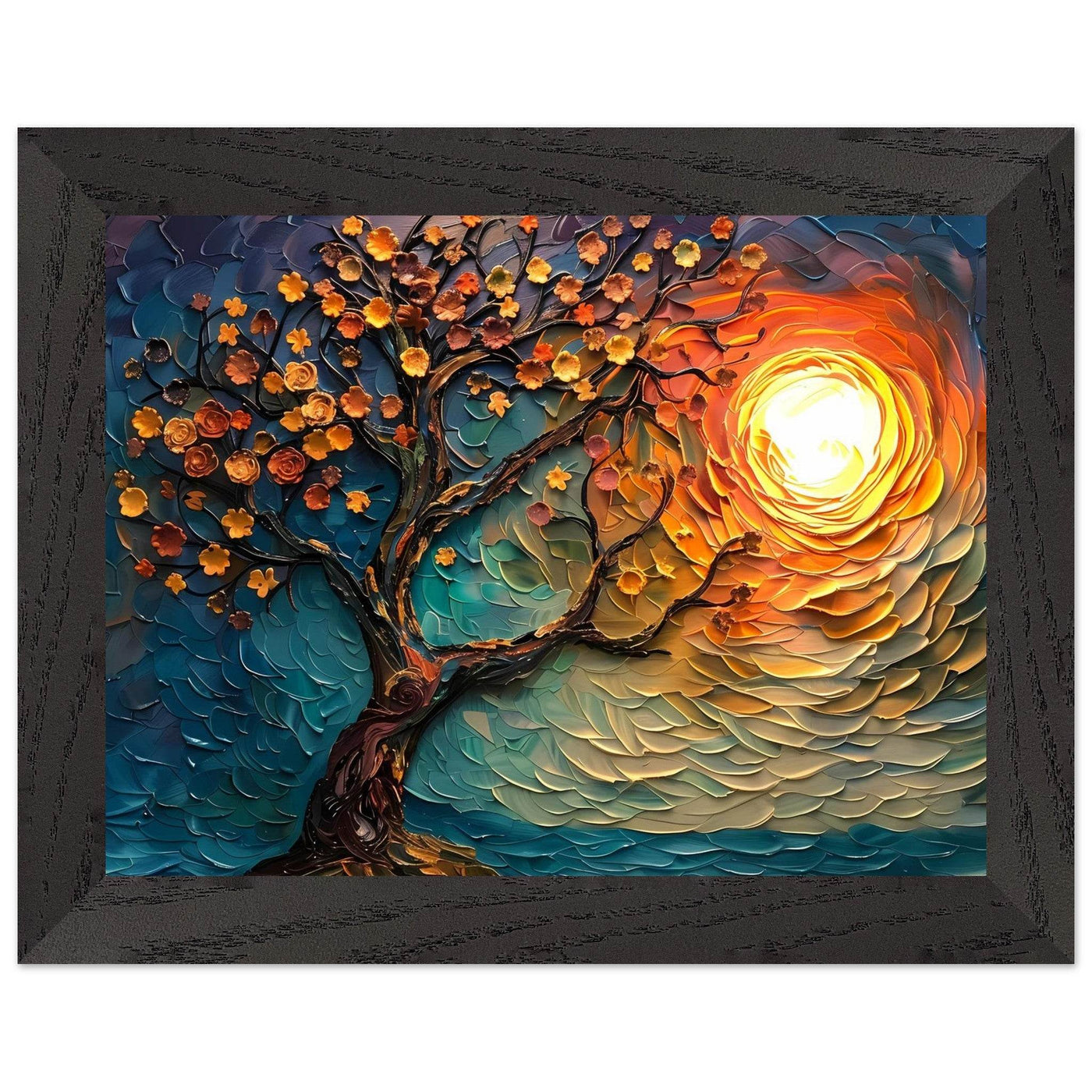 Tree of Life Textured Sunset Palette - Vibrantwalls