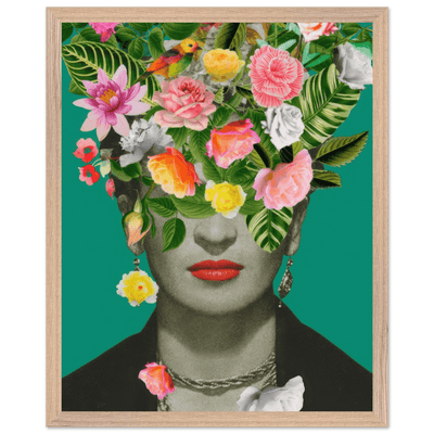 Floral Frida Artwork - Vibrant and Inspiring Home Decor - Vibrantwalls