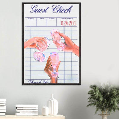 Retro Aesthetic Guest Check - Vibrantwalls