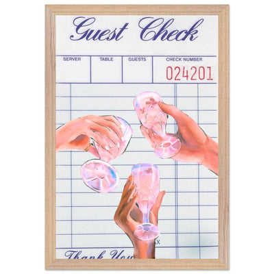 Retro Aesthetic Guest Check - Vibrantwalls