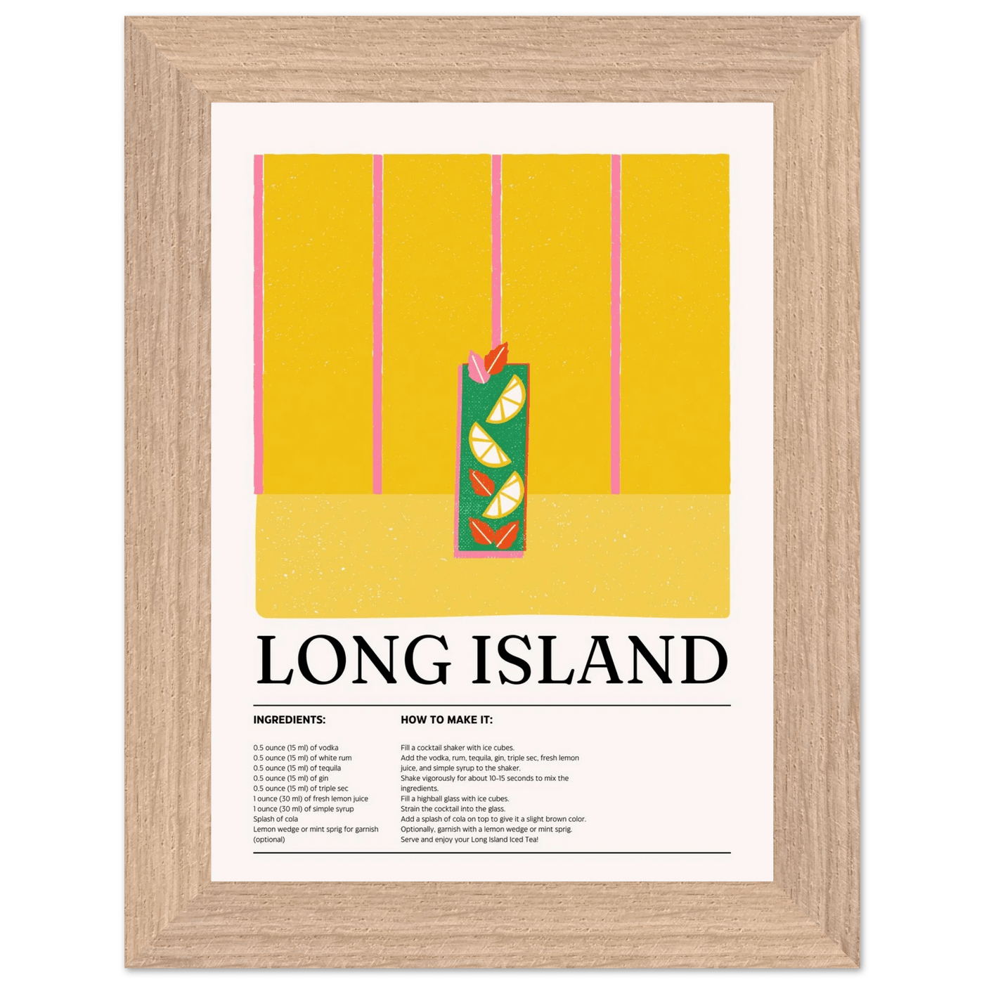Long Island Iced Tea Recipe Party Drink - Vibrantwalls