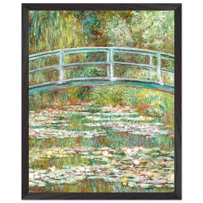 Bridge Over a Pond Art Print - Water Lilies Decorative Artwork for Your Space - Vibrantwalls