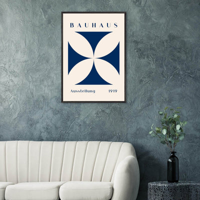 Bauhaus Exhibition 1919 - Navy Cream - Vibrantwalls