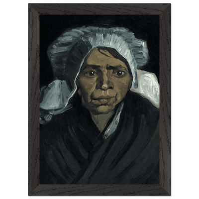 Peasant Woman Sculpture - Exquisite Head of a Peasant Woman Art Piece - Vibrantwalls