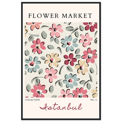 Flower Market Istanbul Art Print – Vibrant Floral Abstract Framed Poster | Ready-to-Hang Decor - Vibrantwalls