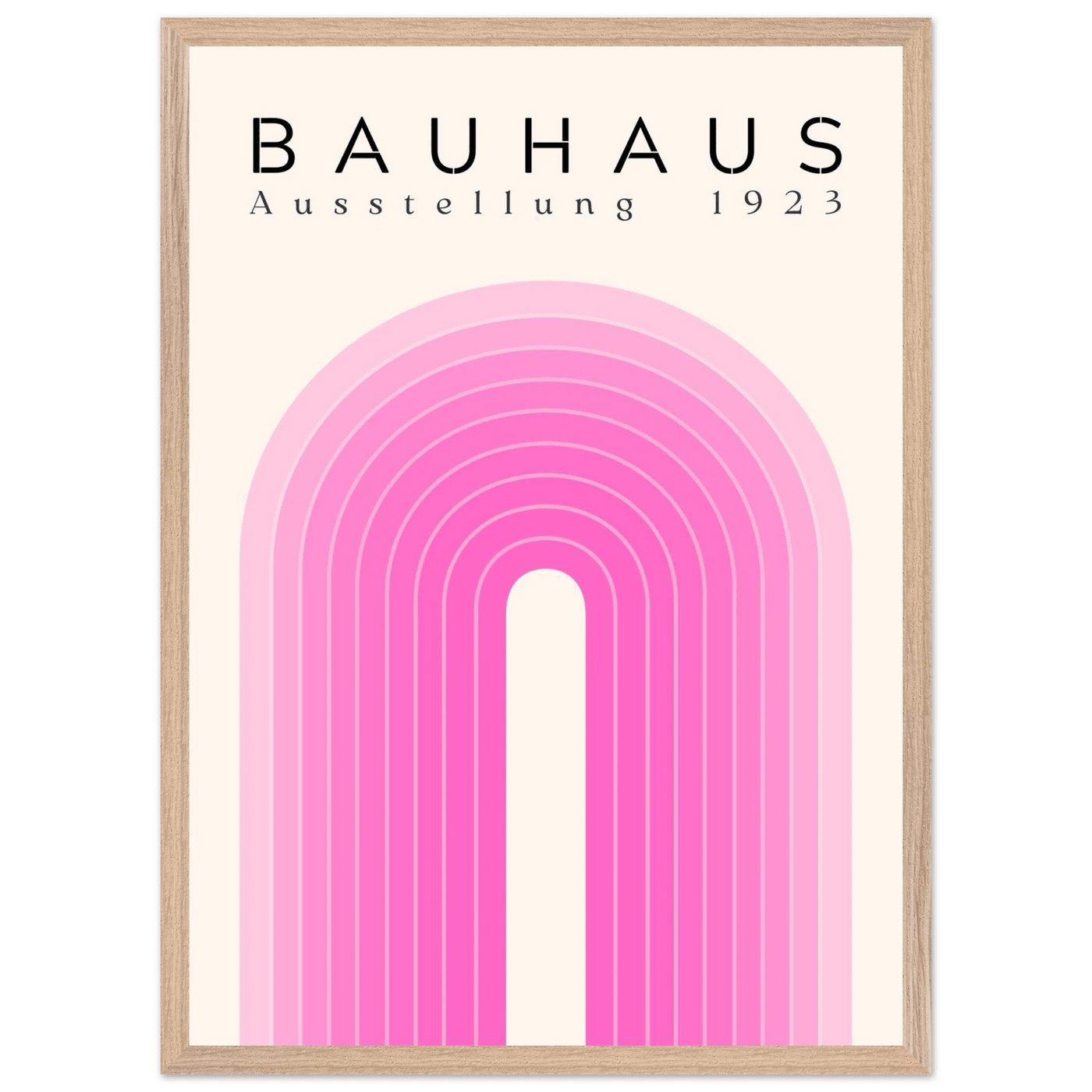 Bauhaus Pink Gradient Arch - Vibrantwalls