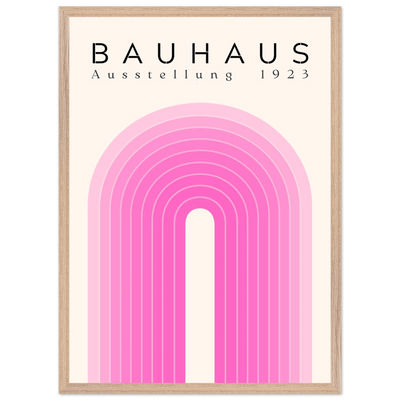 Bauhaus Pink Gradient Arch - Vibrantwalls