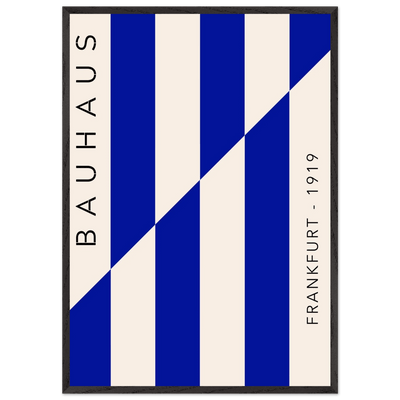 Bauhaus Ausstellung 1923 Blue & Cream - Vibrantwalls