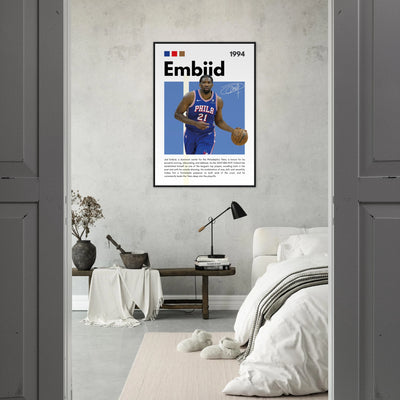 Joel Embiid The Process 76ers Framed Poster Vibrantwalls