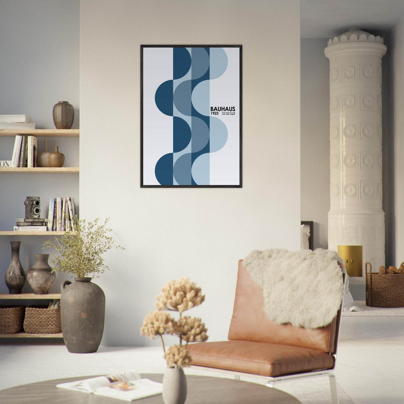 Bauhaus-Style The Blue Design - Vibrantwalls