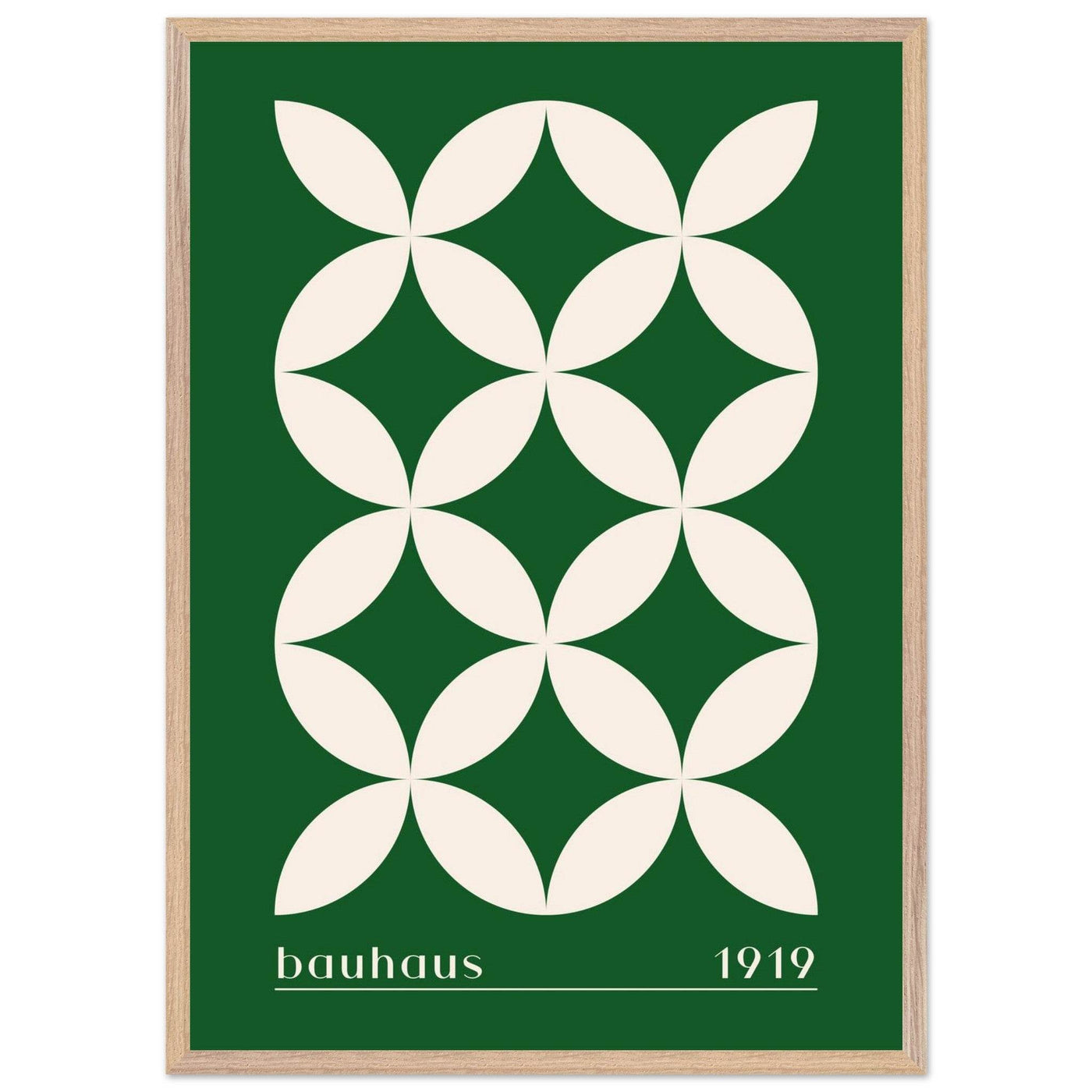 Bauhaus 1919 Green & Beige - Vibrantwalls