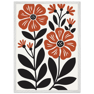 Abstract Floral Bloom Modern Botanical Art - Vibrantwalls