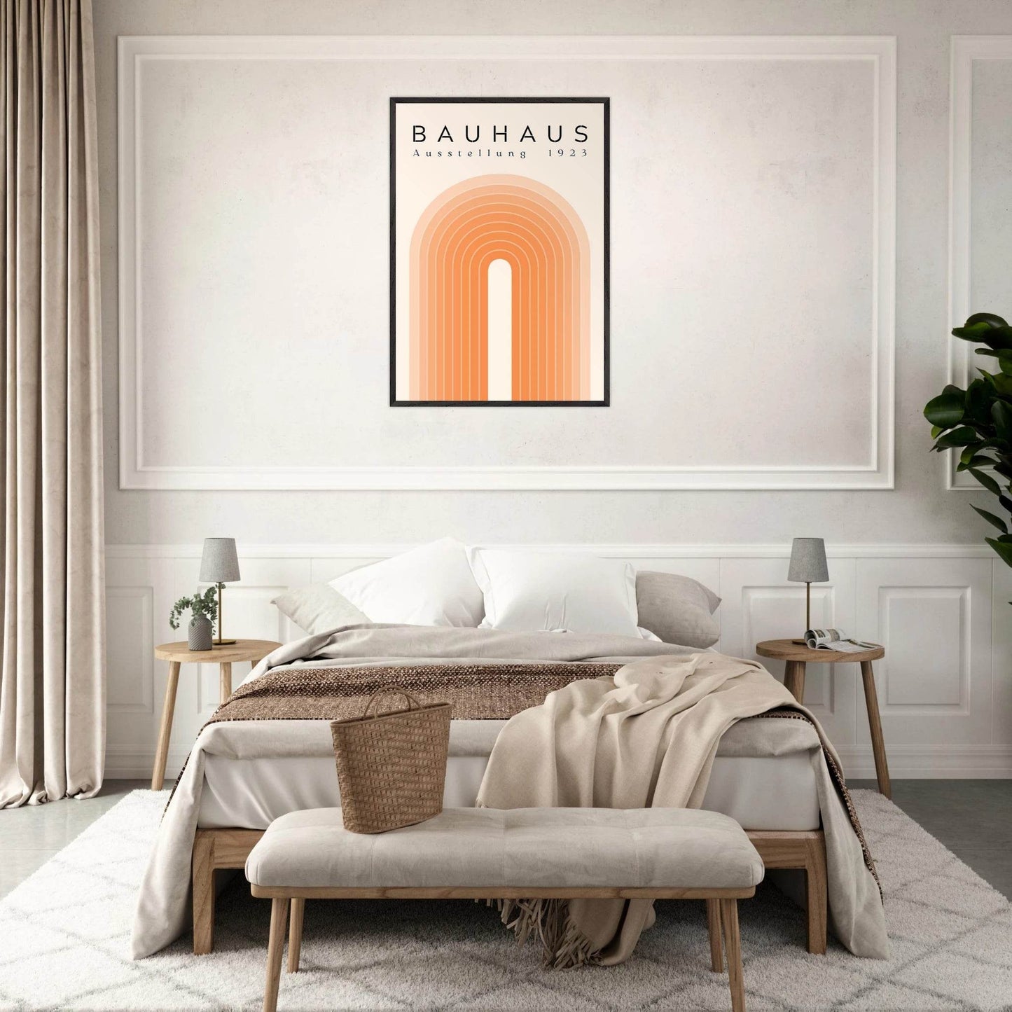 Bauhaus Ausstellung 1923 Retro Arch Movement Style Design Wall Art - Vibrantwalls