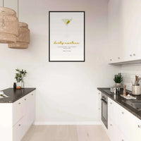 Dirty Martini Recipe Guide Wall Art - Vibrantwalls