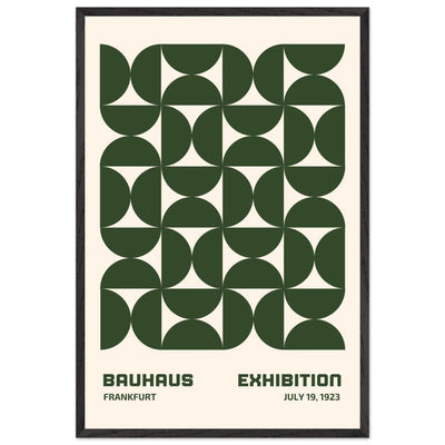 Bauhaus Forest Green & Cream Modern - Vibrantwalls