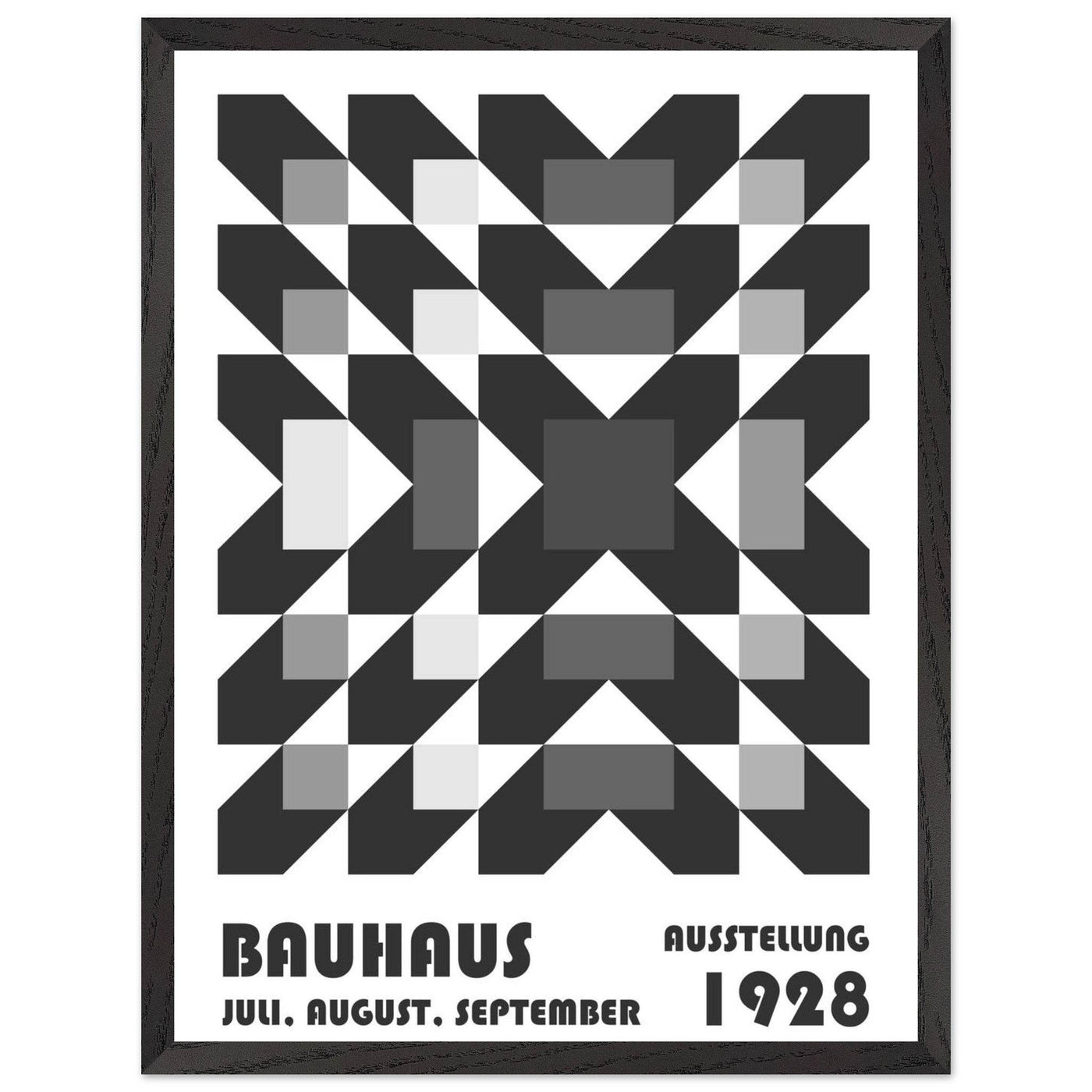 Bauhaus-Style Geometric Grid - Vibrantwalls