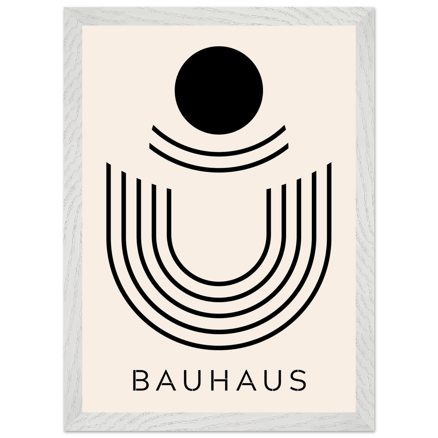 Bauhaus Black & Beige Abstract - Vibrantwalls