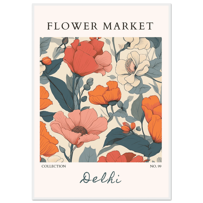 Delhi Flower Wall Art - Vibrantwalls