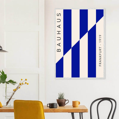 Bauhaus Ausstellung 1923 Blue & Cream - Vibrantwalls