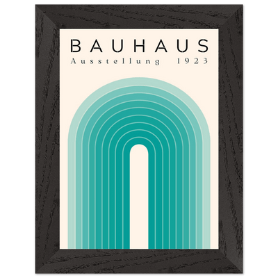 Bauhaus Ausstellung 1923 Teal & Cream - Vibrantwalls