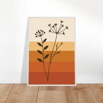 Abstract Floral Earth Tones - Vibrantwalls