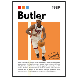Jimmy Butler Heat Culture Miami Framed Poster 70x100 cm 28x40″ Black frame Vibrantwalls